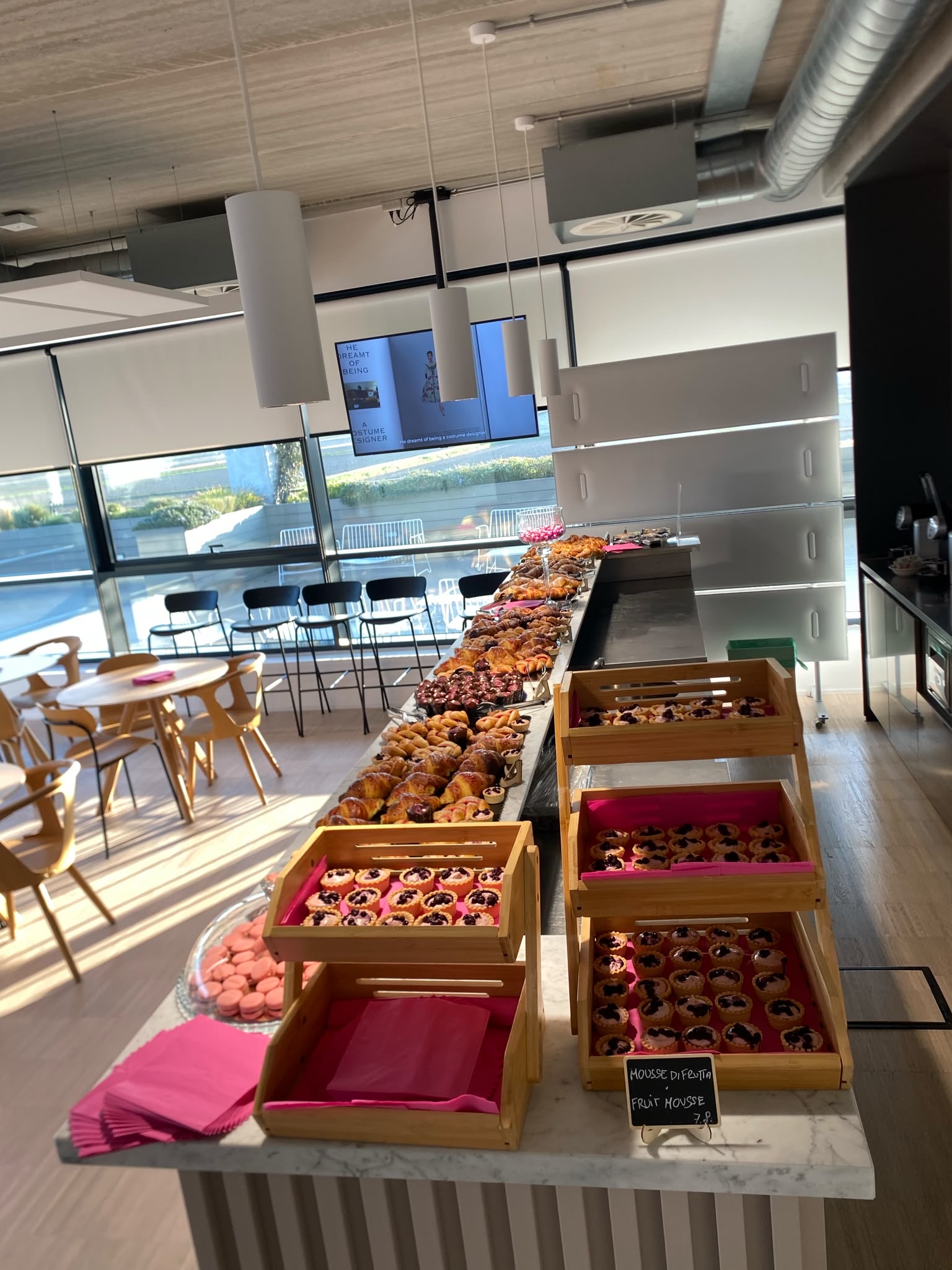 Buffet per una colazione di lavoro