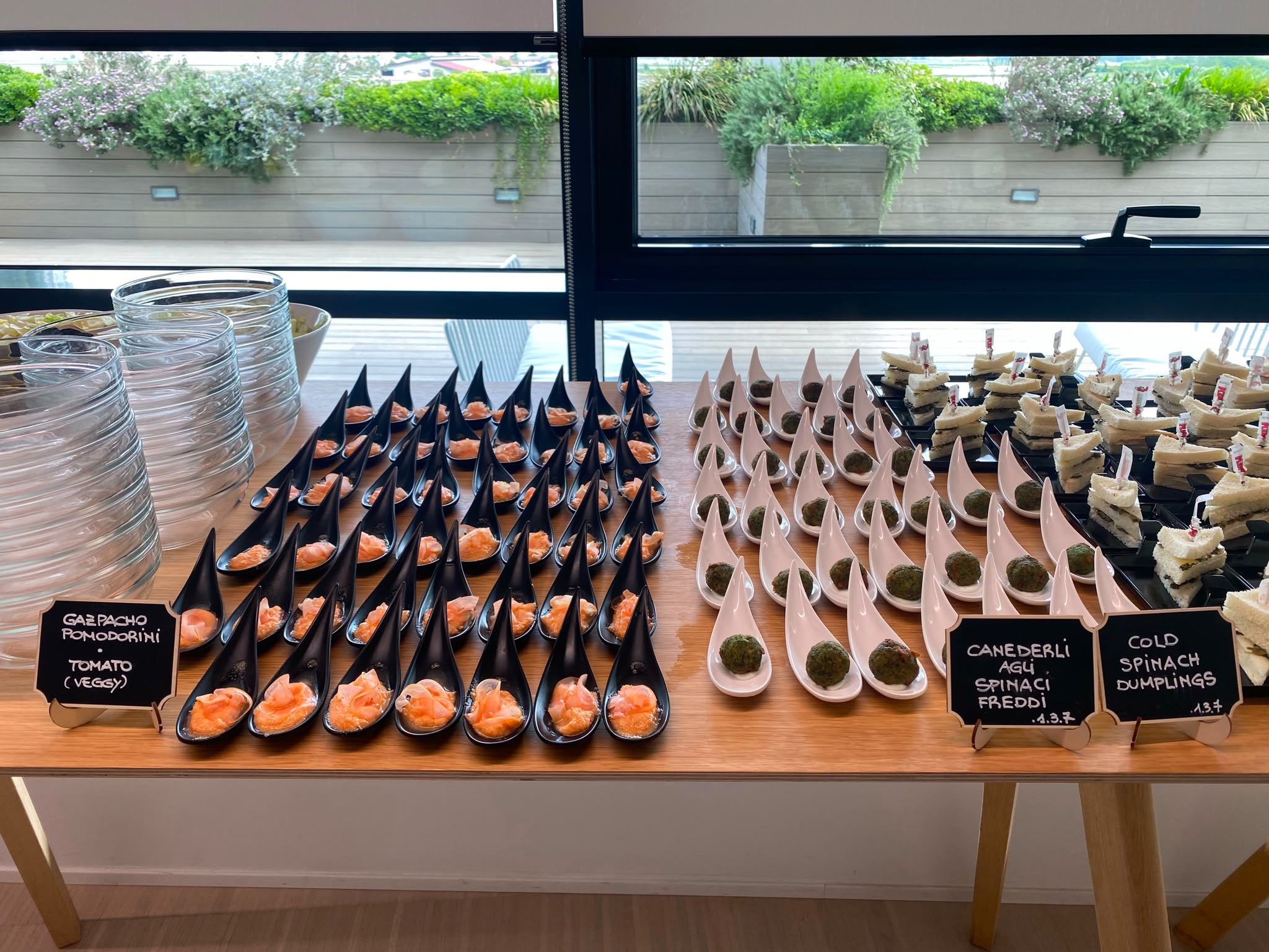 Allestimento catering della Braceria dei Giusti